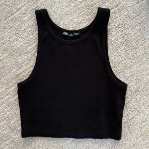 Zara black Crop Top